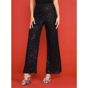 NEW SKIES ARE BLUE sequin pants in black